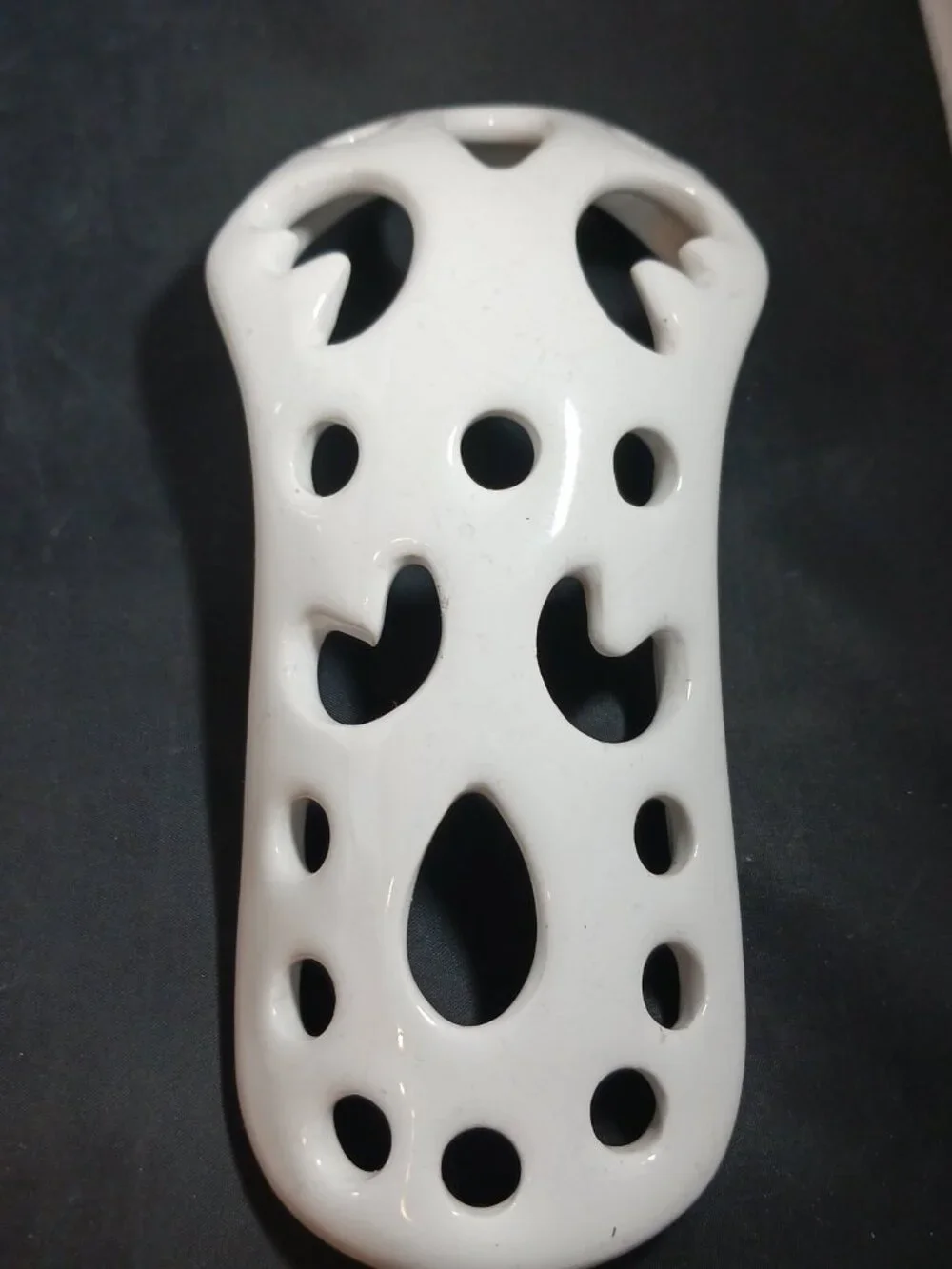 Vintage Pottery Swan White Ceramic Cottage Decor Vase 13 Tall